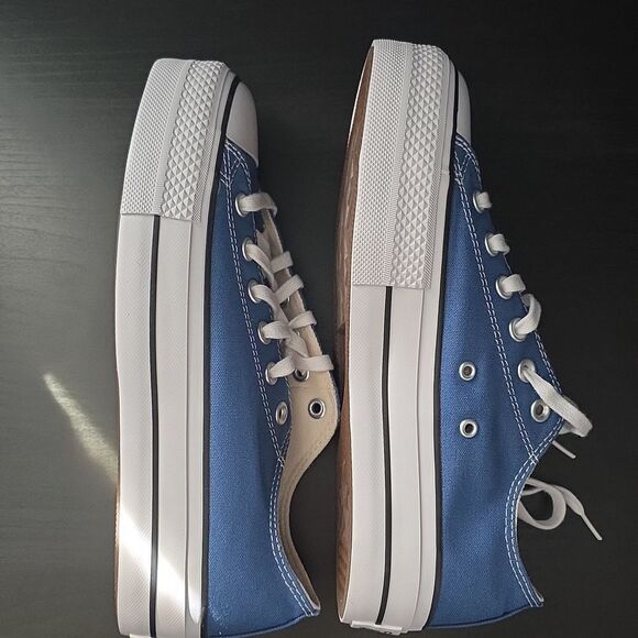 Converse Women's CTAS Lift Ox Shoe Armor Blue Size 8.5 - Picture 5 of 10